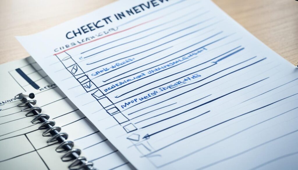 Interview preparation checklist